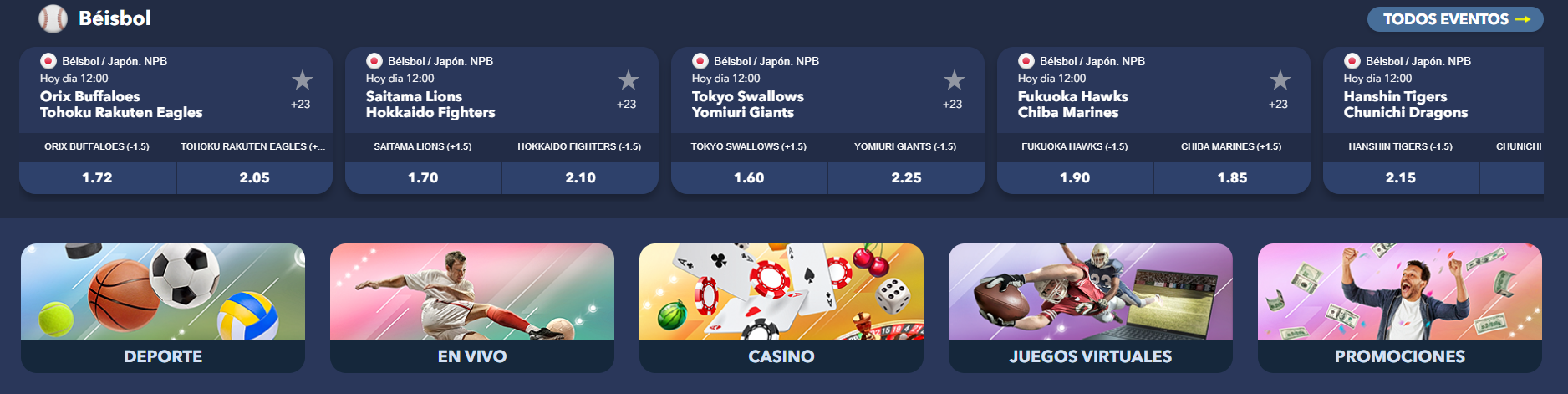 Béisbol en BetGol betting betgol